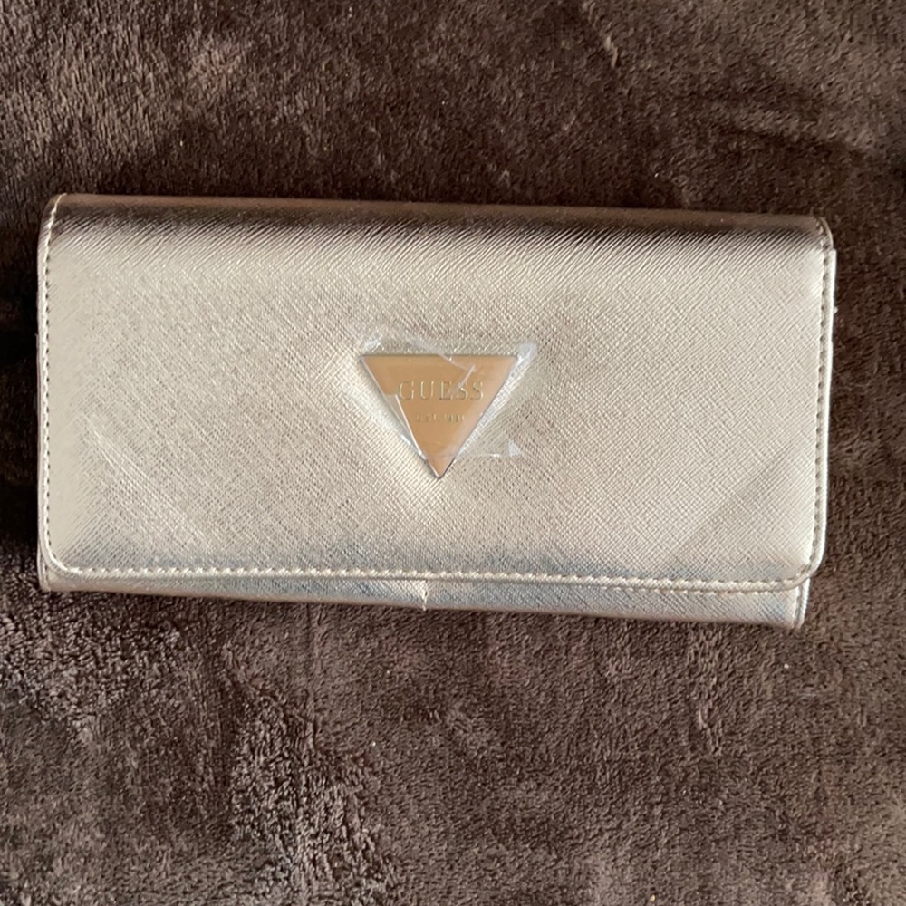 Brand new gold guess wallet